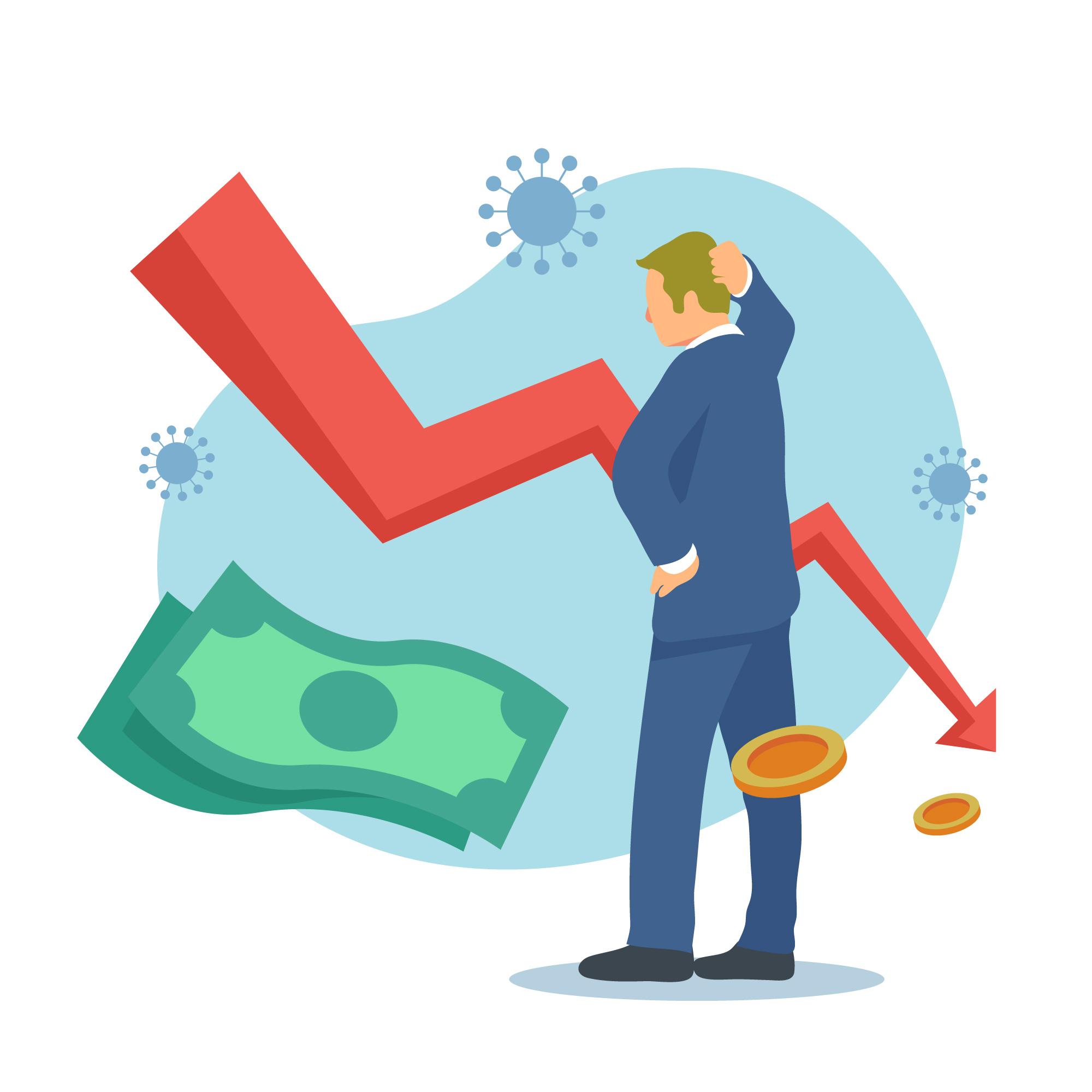 A deceleration in inflation rates